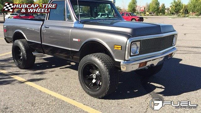 vehicle gallery/chevrolet cheyenne fuel octane d509 0X0  Matte Black wheels and rims